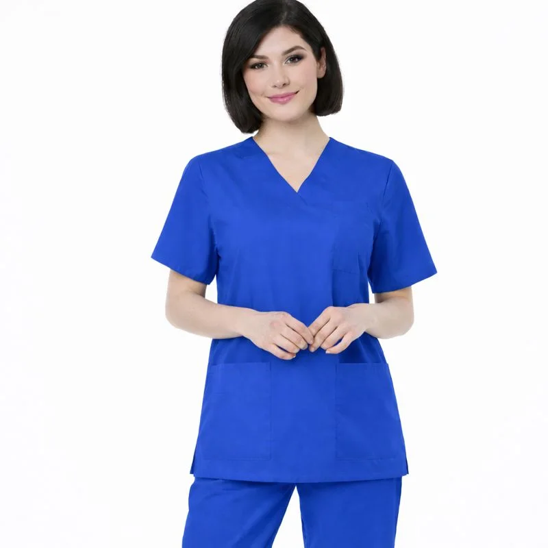 Pyjama de Bloc Col V Bleu