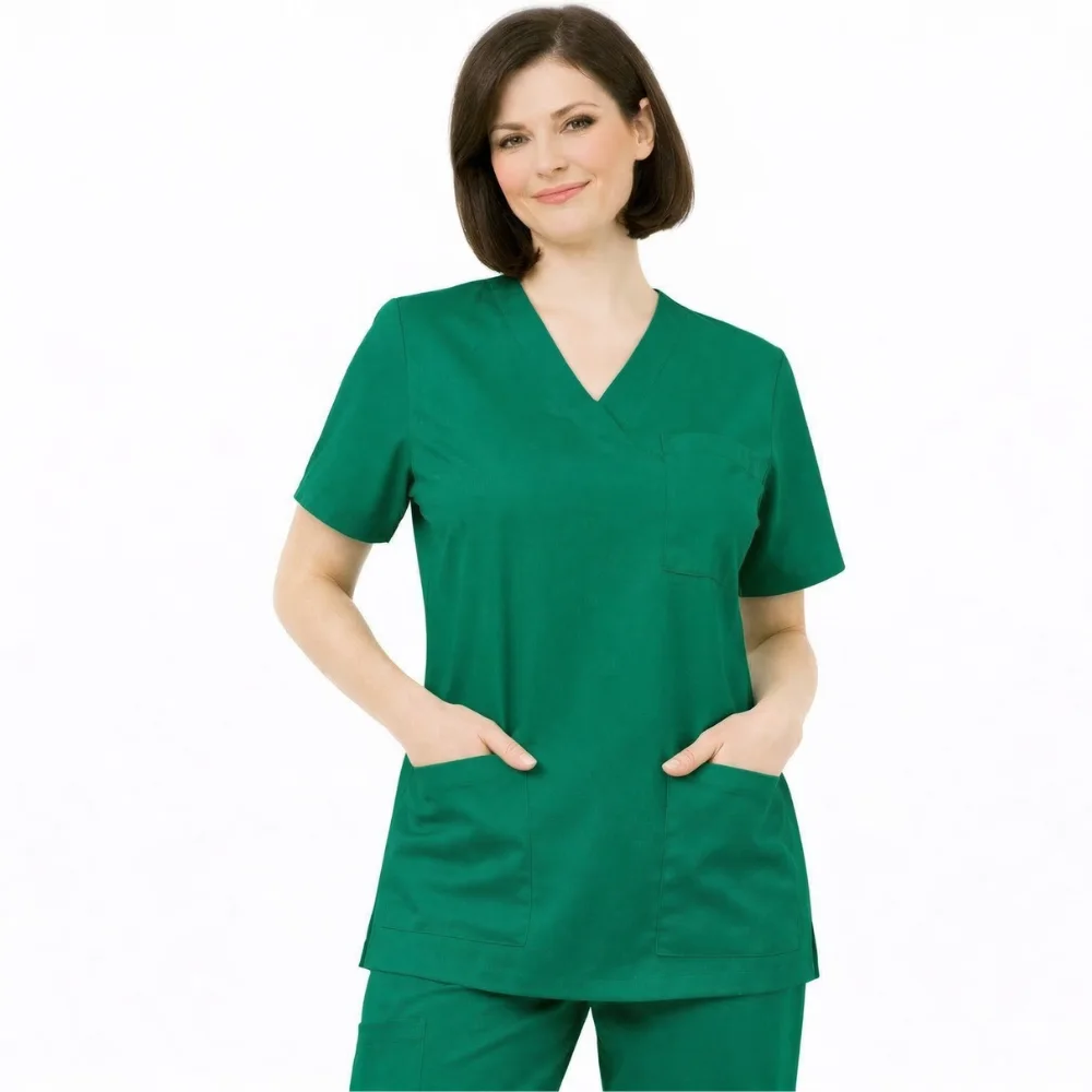 Pyjama de Bloc Col V VERT