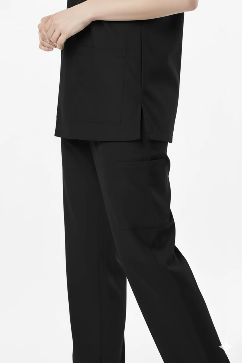 Pyjama de Bloc Col V NOIR