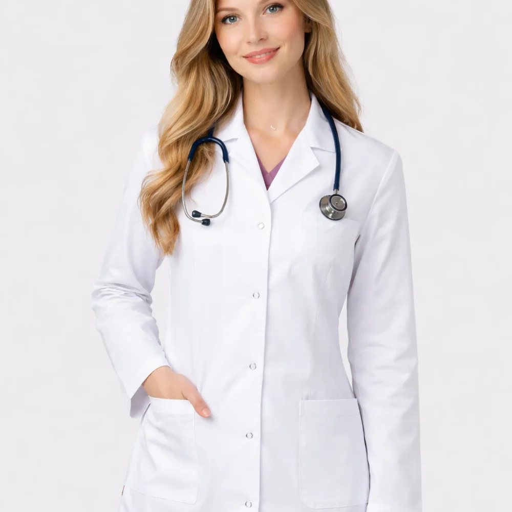 Blouse médicale pour femme col Chemisie