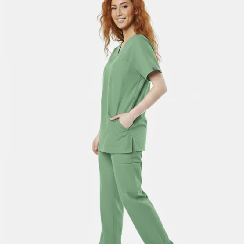 Pyjama de Bloc Col V VERT HAUT