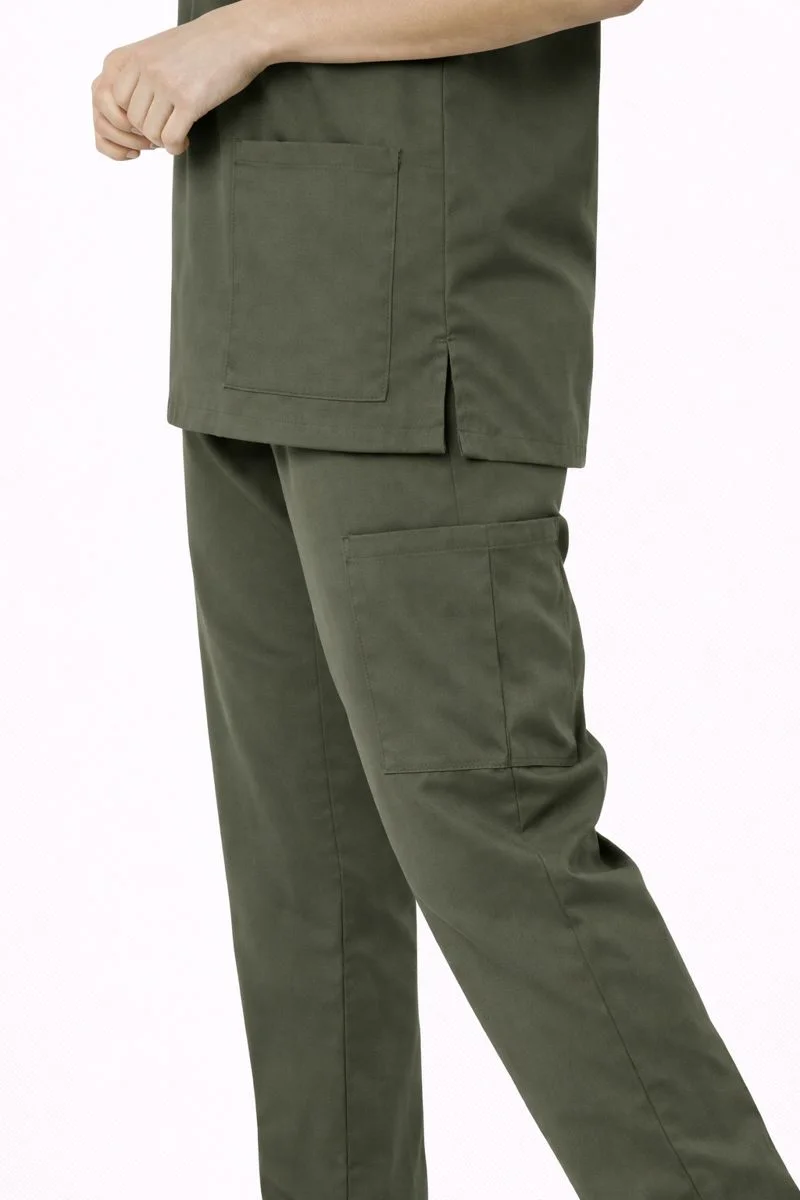 Pyjama de Bloc Col V Vert Militaire