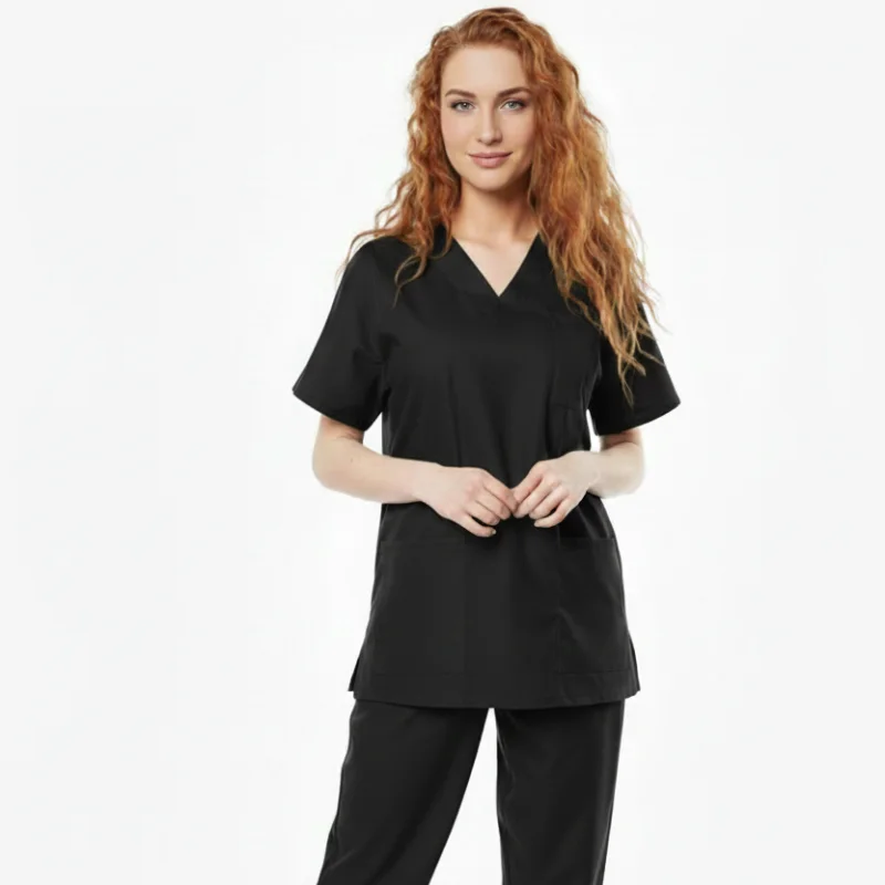 Pyjama de Bloc Col V NOIR