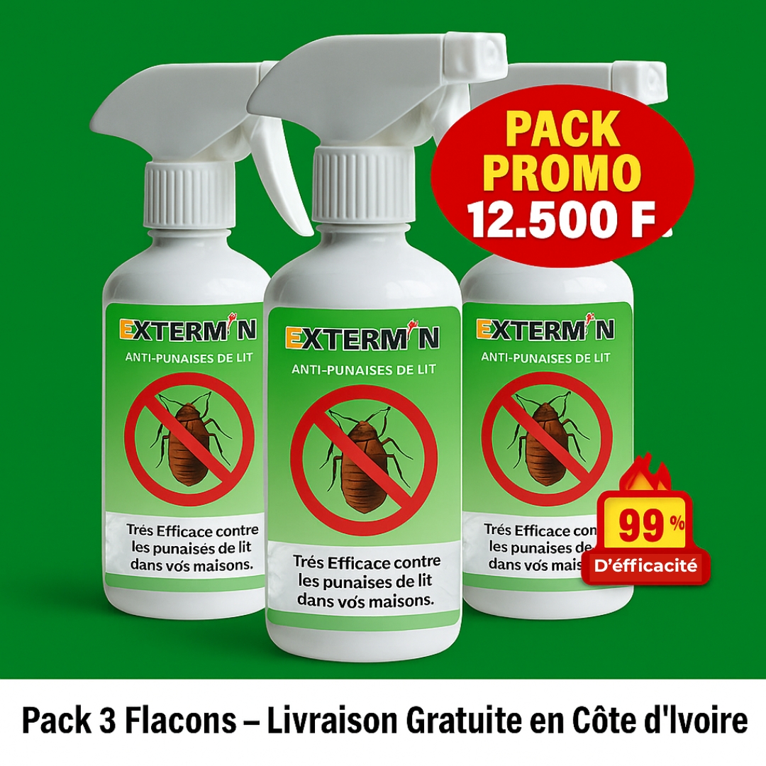 Pack 3 flacons