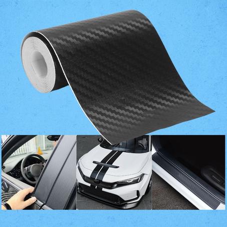 رول كاربون فايبر بطول 14 متر وعرض 10 سنتيمتر – حماية مثالية لسيارتك من الخدوش