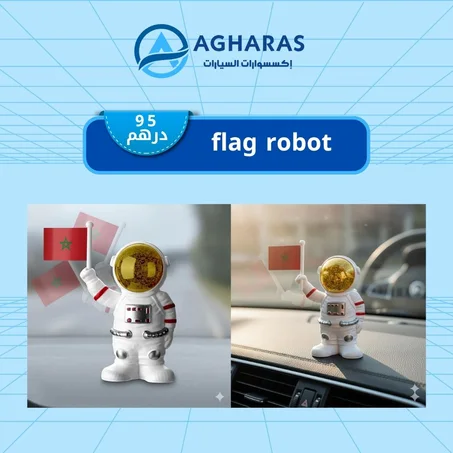 رائد فضاء شمسي بعلم المغرب