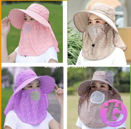 قبعة لتغطية الوجه والرقبة من أشعة الشمس
