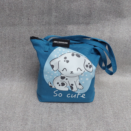Sac Fourre Tout En Lin Bleu