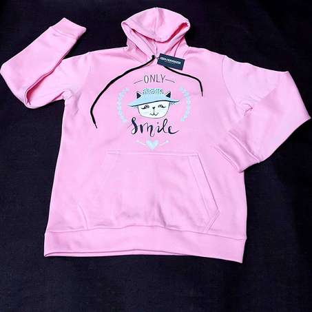 Sweatshirt Capuche Premium Rose