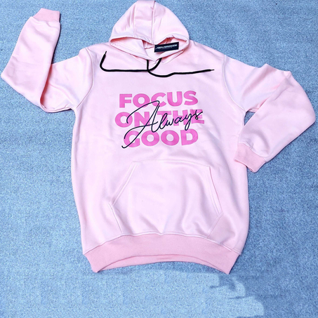 Sweatshirt Capuche Saumon