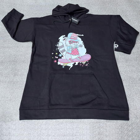 Sweatshirt Capuche Oversize Noir