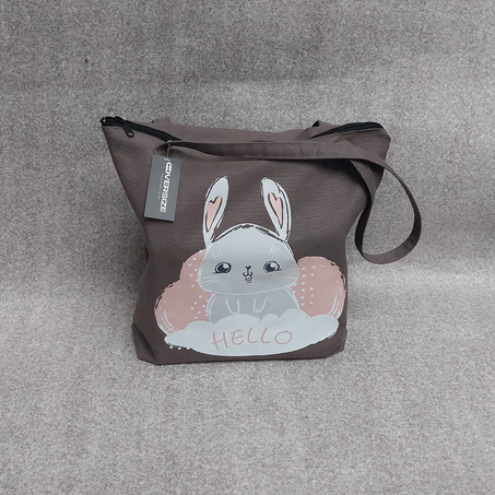 Sac Fourre Tout En Lin Gris 2