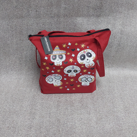 Sac Fourre Tout En Lin Rouge 2