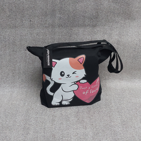 Sac Fourre Tout En Lin Noir 2