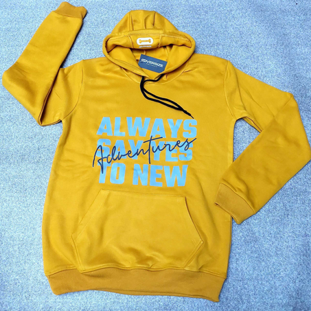 Sweatshirt Capuche Jaune