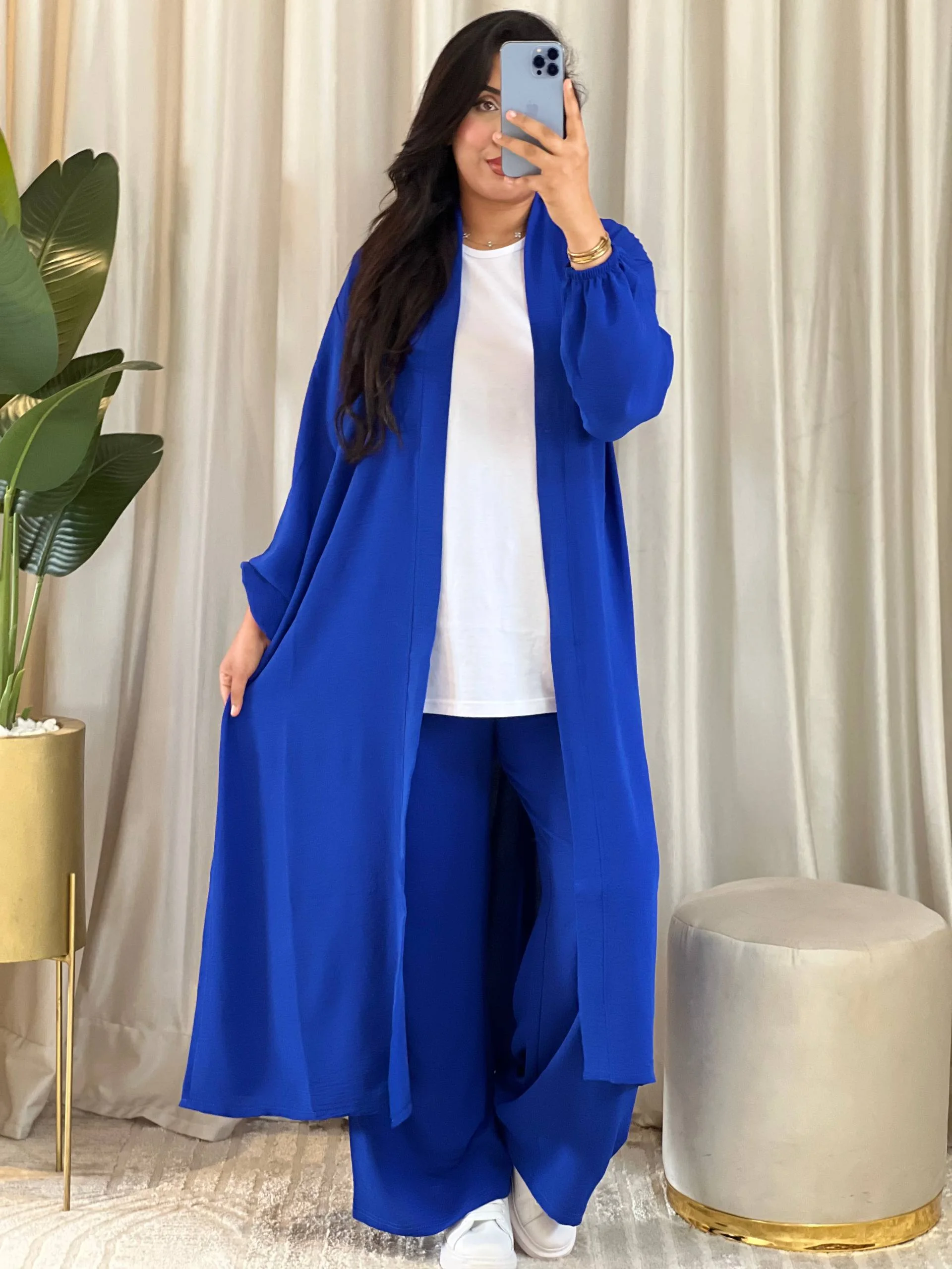 ✨ أنصومبل 3 قطع أوفر سايز | ستايل محتشم وأنيق  🌸