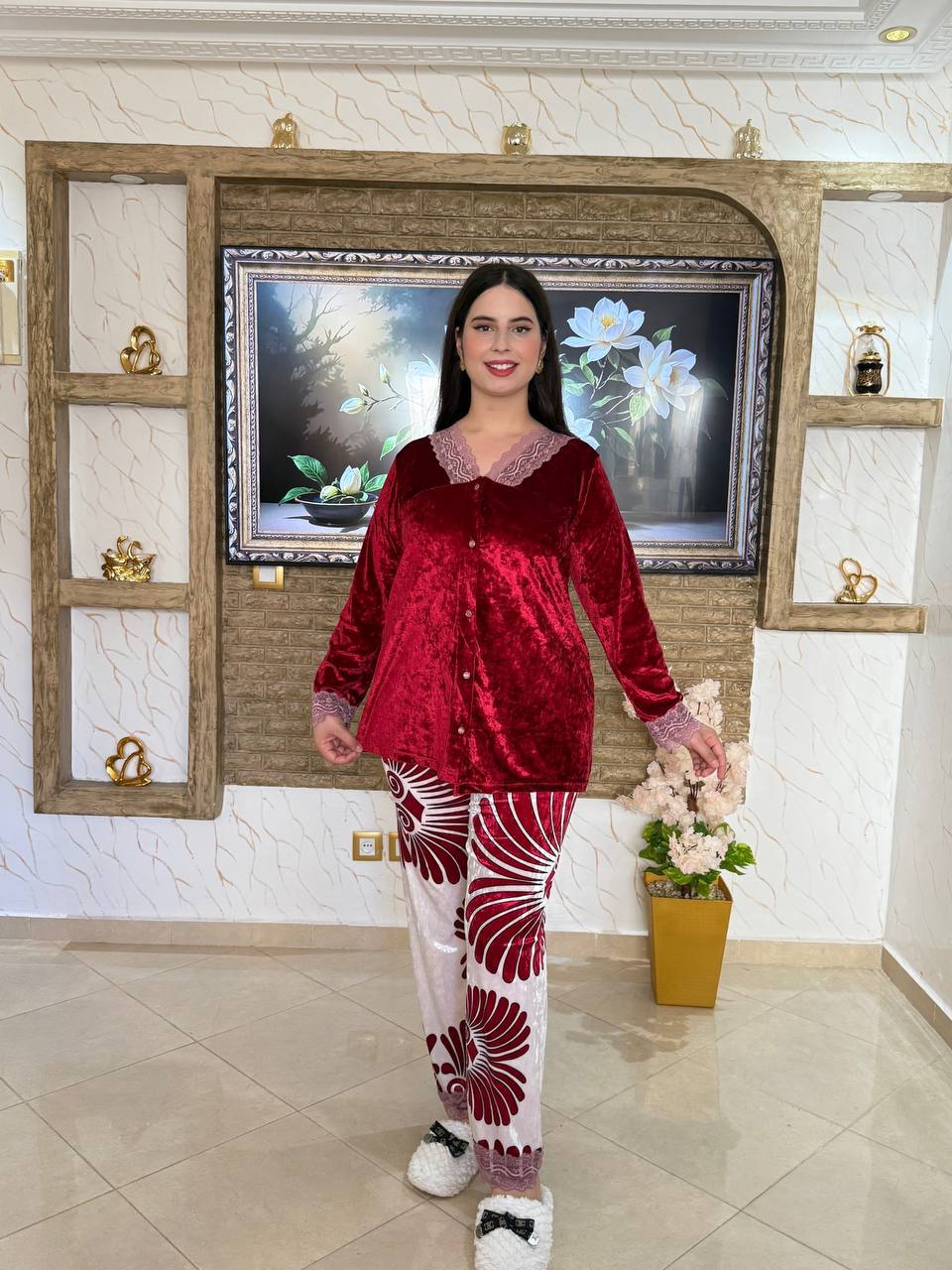 🔥بيجامة نسائية ناعمة – فخامة الملمس وأناقة التفاصيل🔥