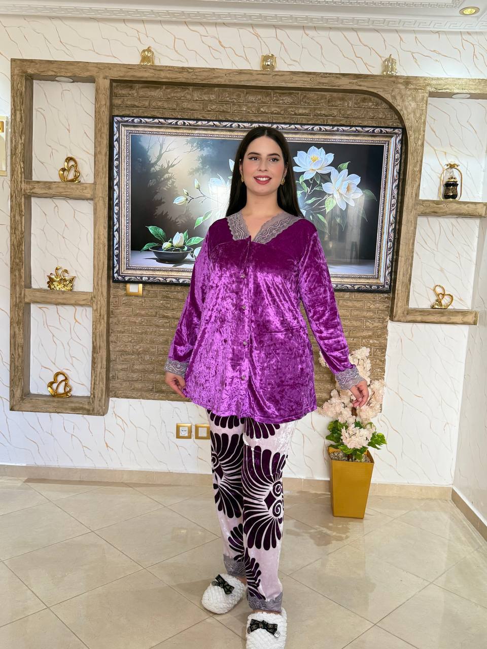 🔥بيجامة نسائية ناعمة – فخامة الملمس وأناقة التفاصيل🔥