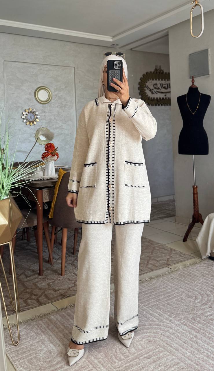 😍طقم أنيق ومريح بعدة ألوان جذابة – الإطلالة المثالية لكل يوم😍