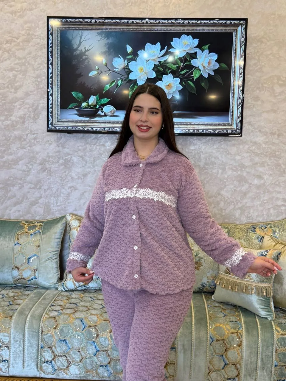 ✨🌸بيجامة نسائية راقية – أناقة وراحة فكل لحظة 🌸✨