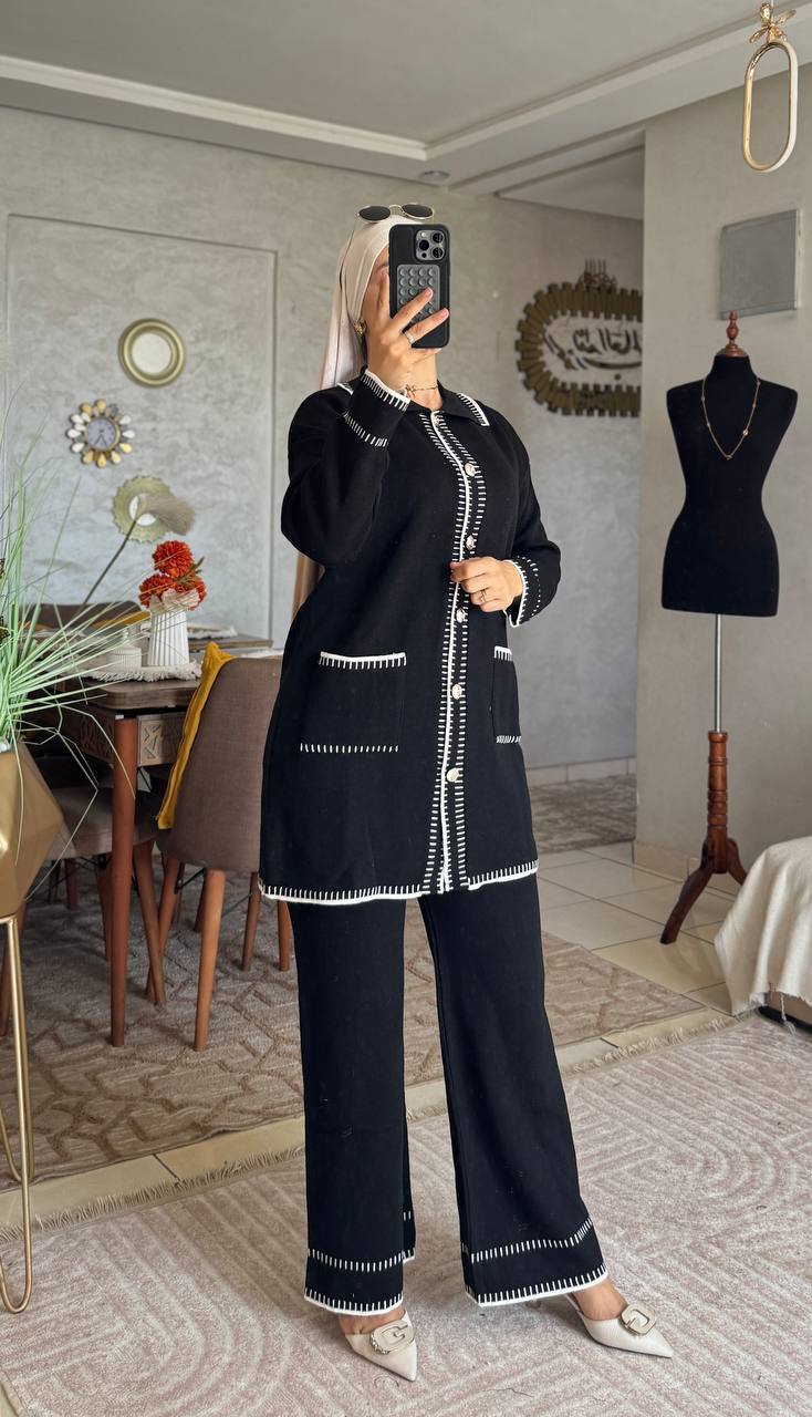 😍طقم أنيق ومريح بعدة ألوان جذابة – الإطلالة المثالية لكل يوم😍