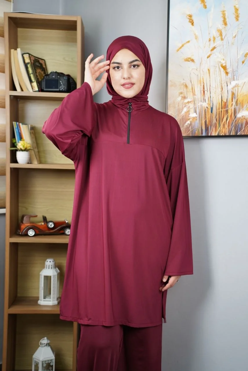 💖 بوركيني عصري 4 قطع أناقة، راحة وثقة في كل خطوة