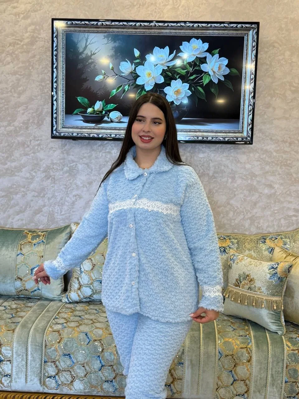 ✨🌸بيجامة نسائية راقية – أناقة وراحة فكل لحظة 🌸✨