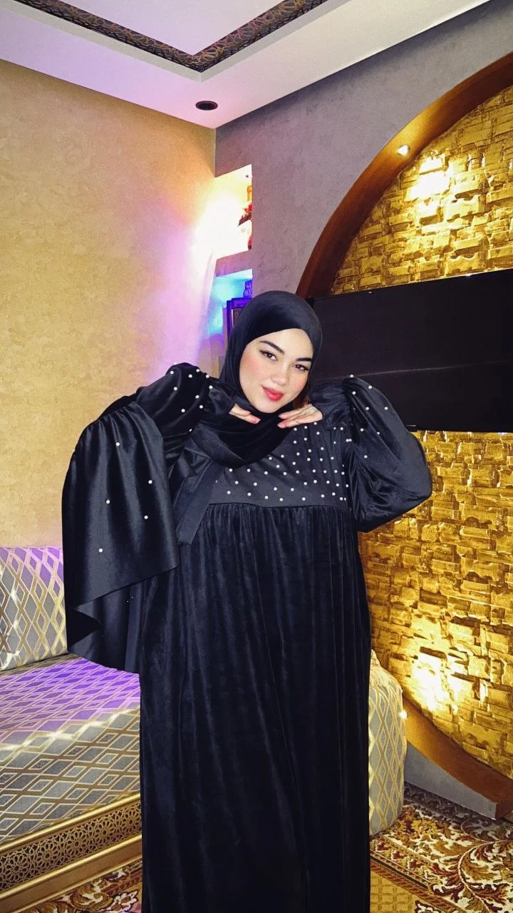 عباية الصلاة بالشال منبتة بالعقيق موديل 2026😍