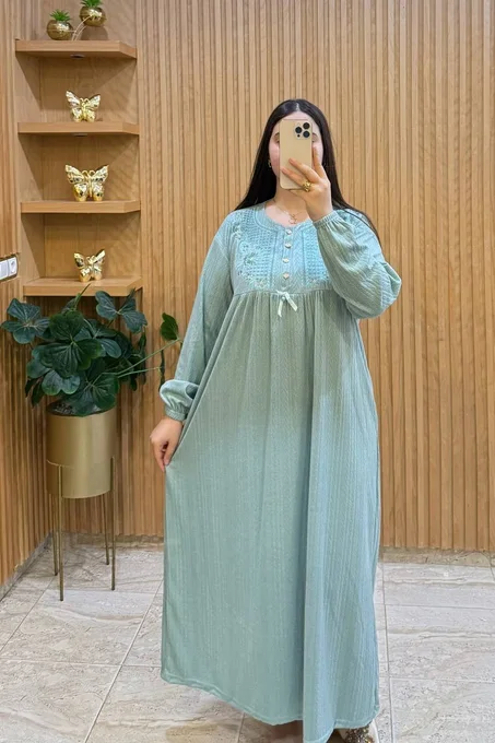 طويلة صوفة مطروزة عالية الجودة