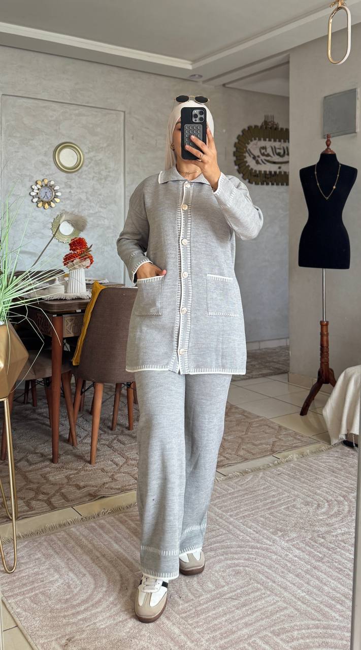 😍طقم أنيق ومريح بعدة ألوان جذابة – الإطلالة المثالية لكل يوم😍