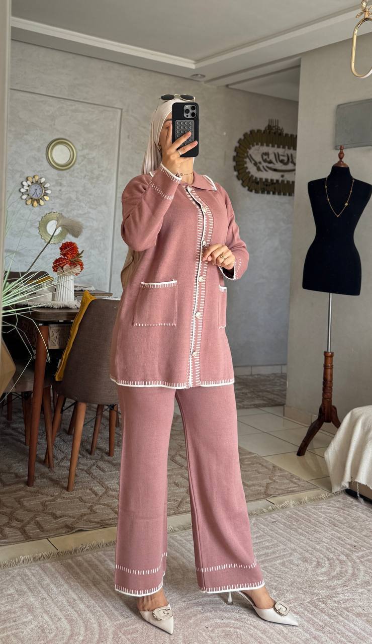 😍طقم أنيق ومريح بعدة ألوان جذابة – الإطلالة المثالية لكل يوم😍