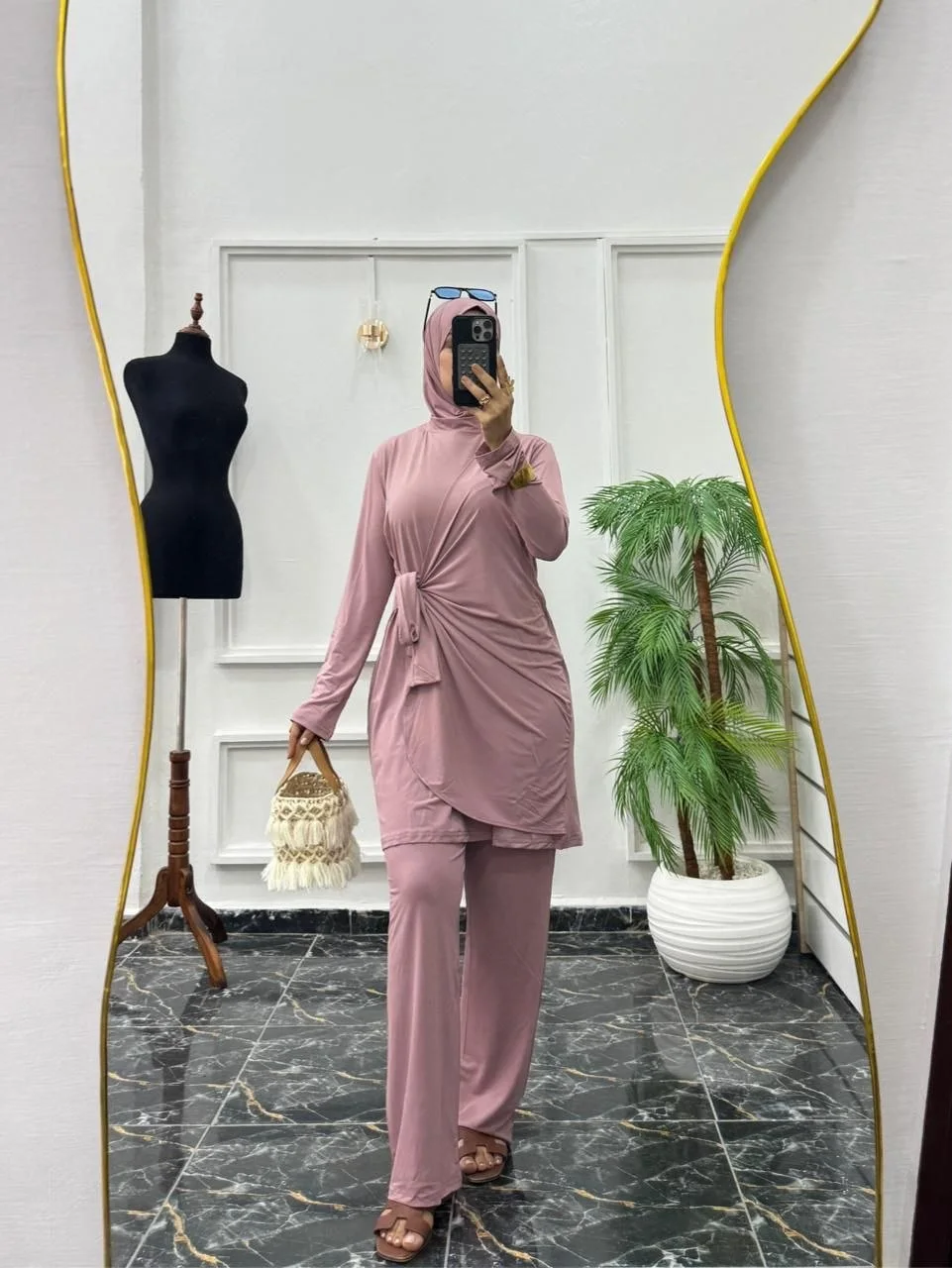 ✨ بوركيني محتشم 3 قطع بأناقة عصرية ✨