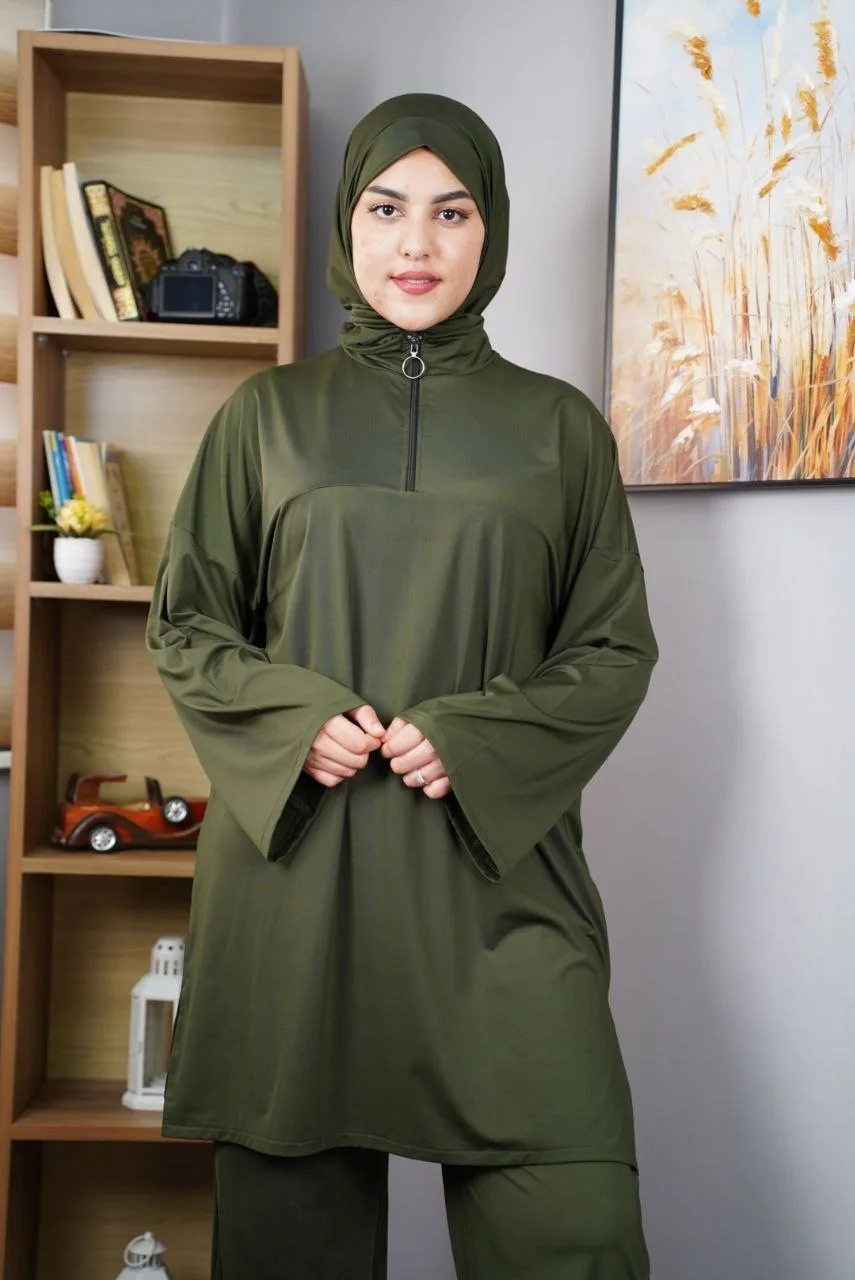 💖 بوركيني عصري 4 قطع أناقة، راحة وثقة في كل خطوة