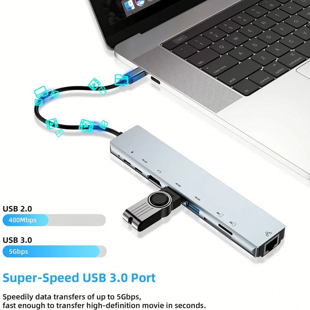 8-in-1 USB C Hubs