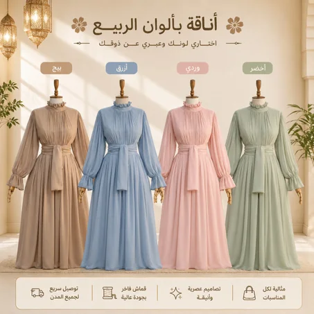 فستان أنيق بحزام خصر – لمسة فخامة لكل مناسبة