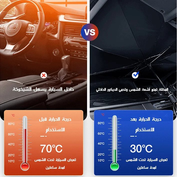 مظلة السيارة في الاستخدام