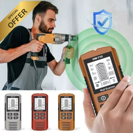 جهاز كشف الجدران الذكي HW-710 — أداة احترافية مصممة لتمنحك رؤية دقيقة لما وراء الجدار قبل أن تبدأ العمل!