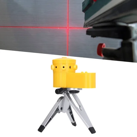 جهاز Laser Line Level الذكي – ليزر دقيق + LED + ميزان مائي + Tripod قابل للتعديل | قياس و تركيب احترافي 100٪ بدون تعب