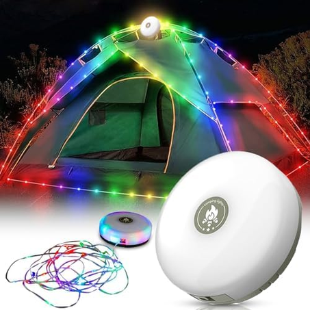 شريط التخييم الإحترافي 3 في 1 : إضاءة + مصابيح زينة + Power Bank