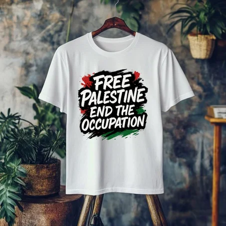 Free Palestine end the occupation t-shirt