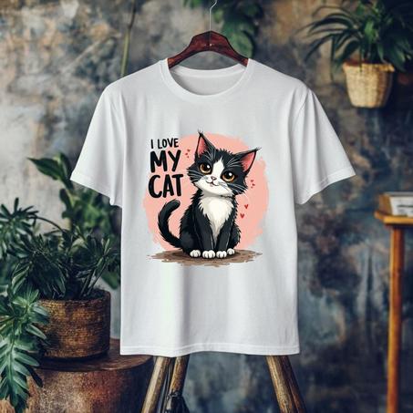 Ilove my Cat t-shirt