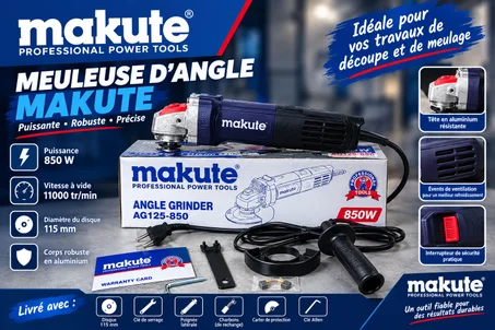 🔧Meuleuse d’angle Makute 850W – Professionnelle et robuste