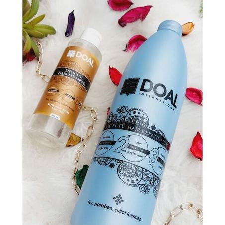 حليب و شامبو الشعر بالكيراتين لعناية تامة DOAL Lait Et Shampooing A La Kératine Pour Un Soin Complet 1000ML DO001