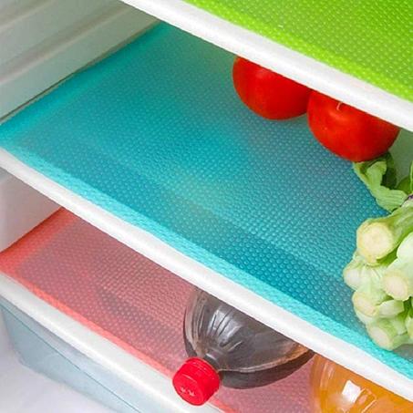 12 protectores de refrigerador, tapetes lavables MayNest, accesorios de cocina para el hogar, organizadores para estantes de vidrio, estanterías de alambre, cajones de armarios y armarios.