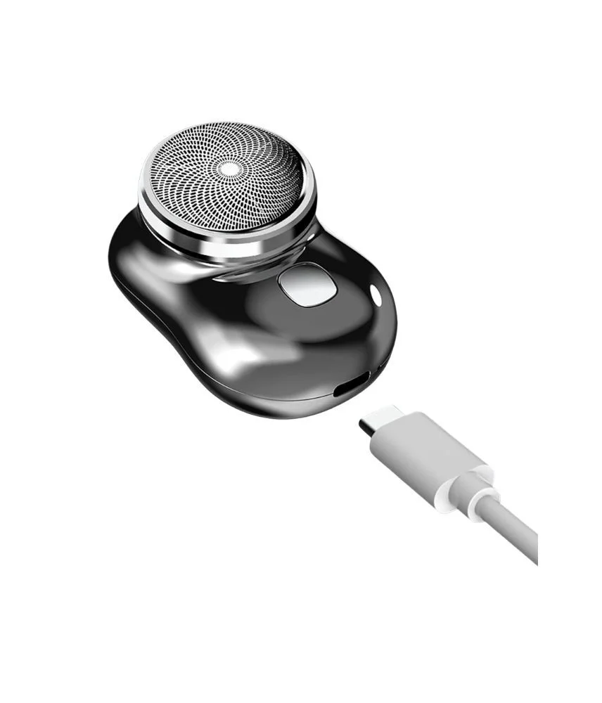 عرض قطعتين من ماكينة حلاقة كهربائية صغيرة محمولة T بمنفذ USB