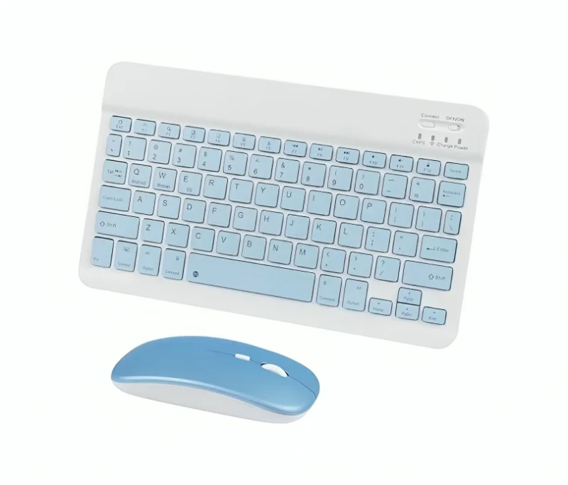 لوحة مفاتيح وماوس بلوتوث قابلة لإعادة الشحن