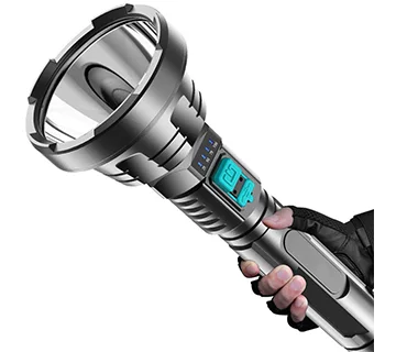 مصباح يدوي كبير اضاءه 500 متر