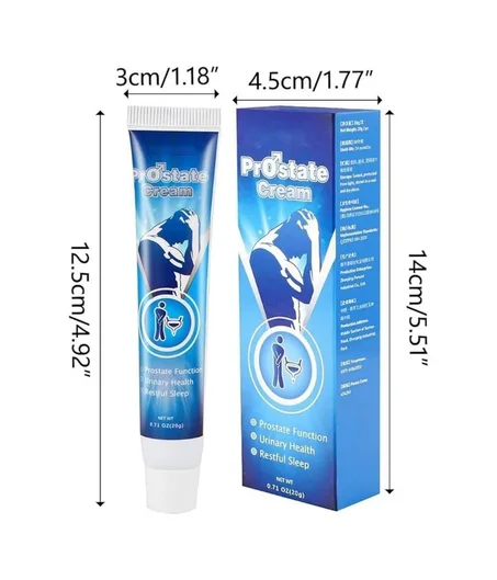 عرض قطعتين من كريم العناية بالبروستاتا للرجال