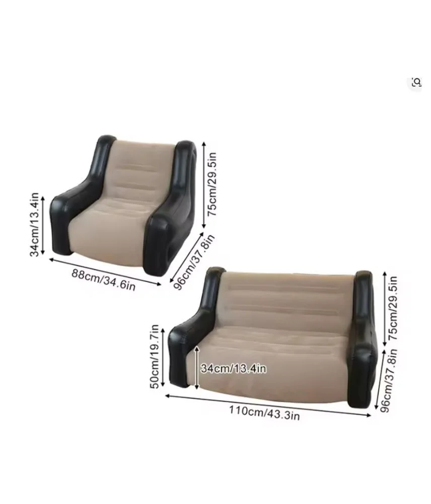 طقم كراسي هوائية سينجل قابلة للنفخ