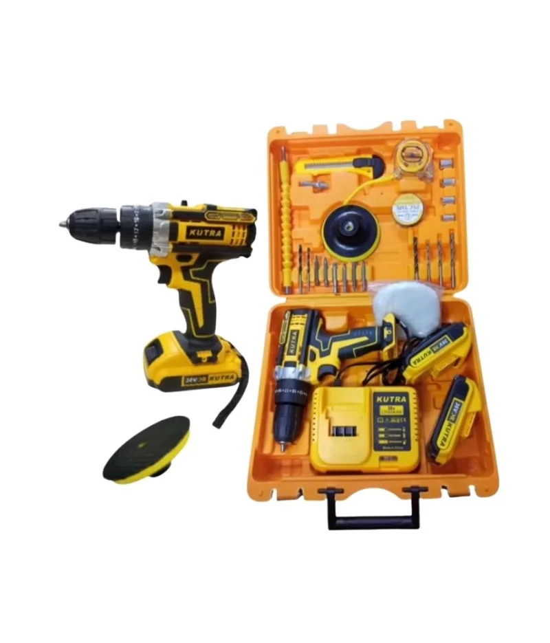دريل كوترا لاسلكي مع حقيبة عدة كاملة